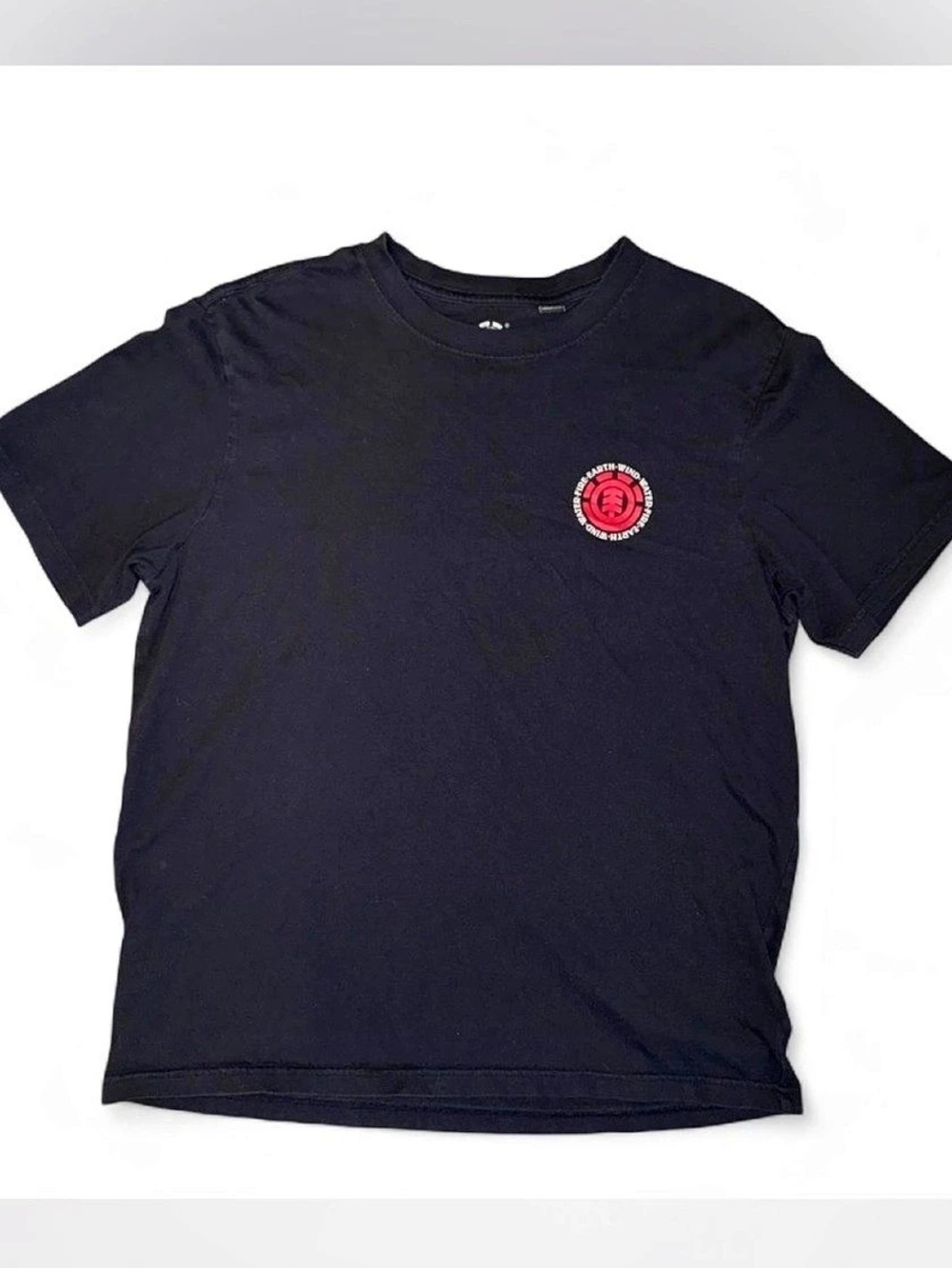 Element Wind Water Fire Earth Graphic T-Shirt Black Large